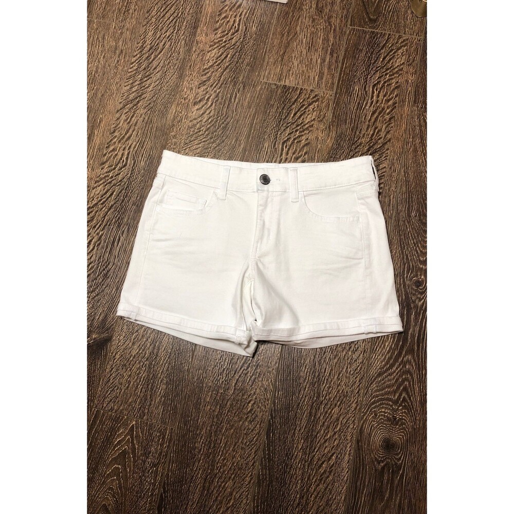 american eagle white stretchy shorts nwt